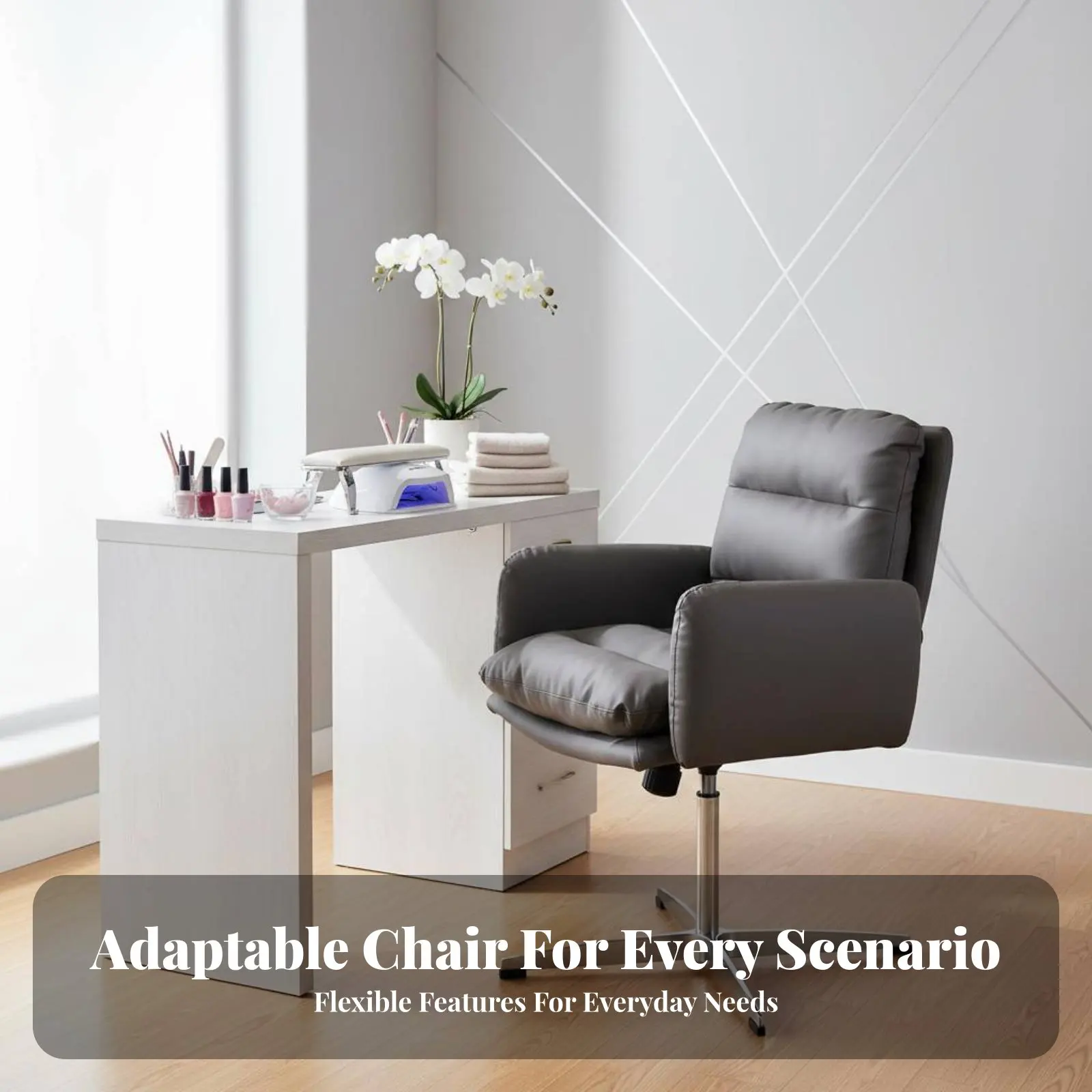 Мягкое кресло для макияжа с изогнутой спинкой в форме ракушки, многофункциональное, для клиентов салонов красоты и зон для макияжа.
Мягкое кресло для макияжа с изогнутой спинкой в форме ракушки, многофункциональное, для клиентов салонов красоты и зон для макияжа.