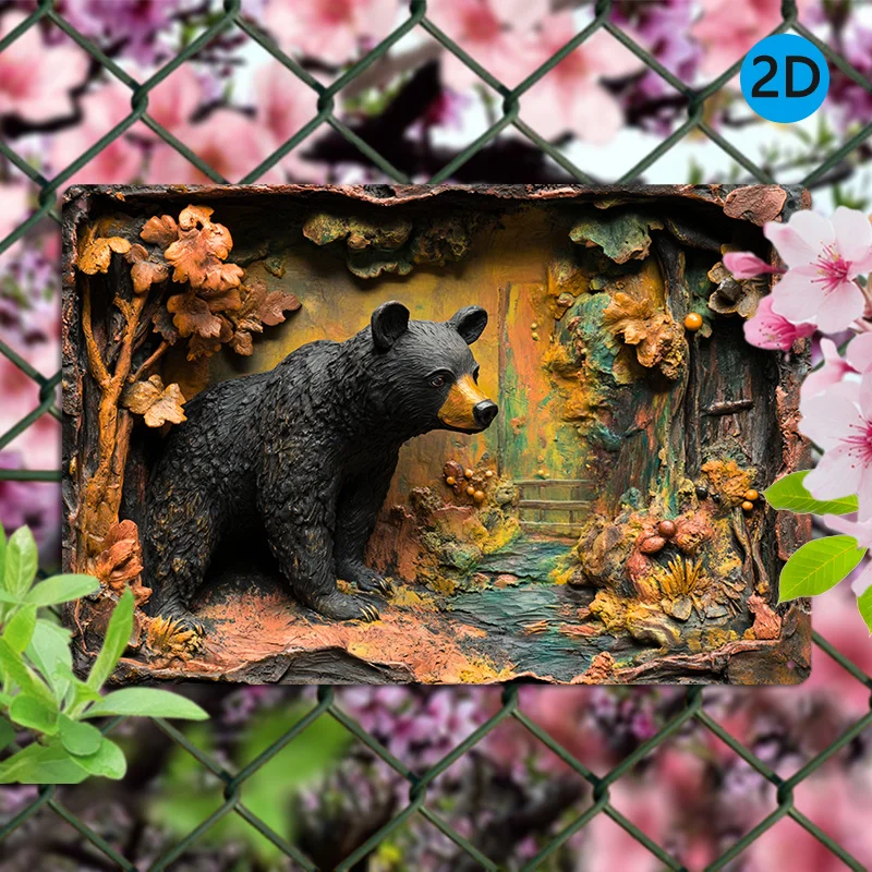 Charming Vintage Bear Aluminum Wall Art - 8x12" Metal Tin Sign for Home & Office Decor, Easy-Hang Design with Pre-Drilled Holes
Charming Vintage Bear Aluminum Wall Art - 8x12" Metal Tin Sign for Home & Office Decor, Easy-Hang Design with Pre-Drilled Holes