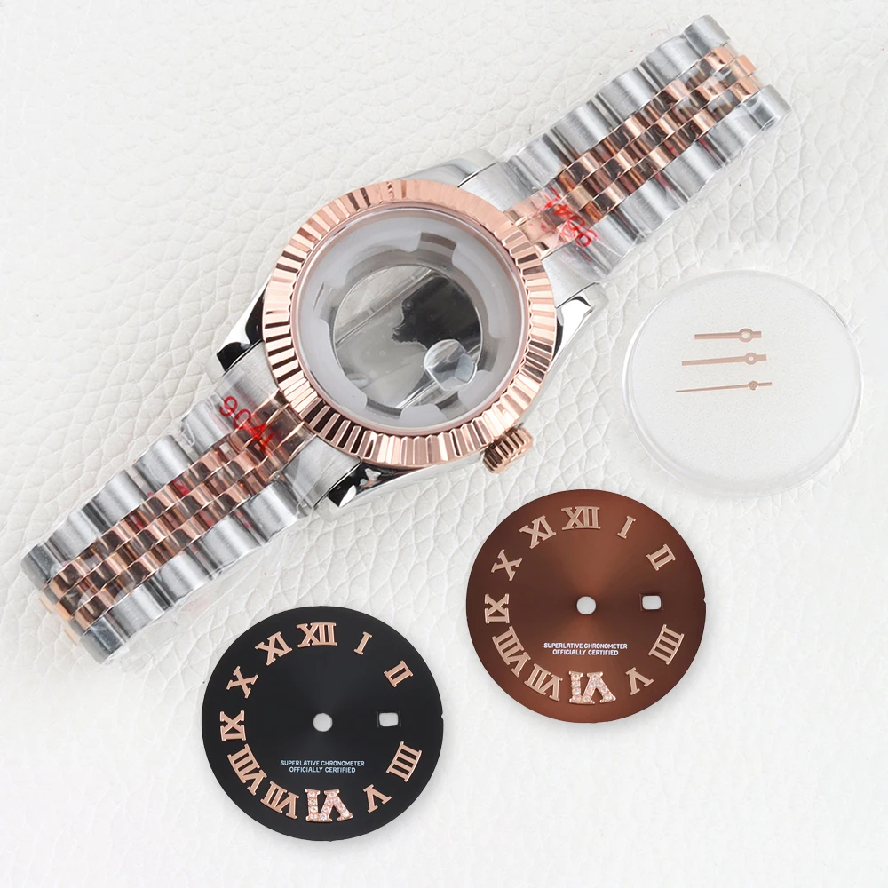 High Quality 33mm NH05 Women's Watch Case Sapphire Stainless Steel 25mm Dial Hands Roman Numeral for Datejust NH05 NH06 Movement
High Quality 33mm NH05 Women's Watch Case Sapphire Stainless Steel 25mm Dial Hands Roman Numeral for Datejust NH05 NH06 Movement