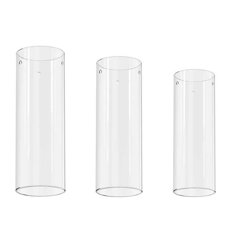 Replacement of cylindrical glass lampshade for pendant lamp components using transparent long tube glass lampshade
Replacement of cylindrical glass lampshade for pendant lamp components using transparent long tube glass lampshade