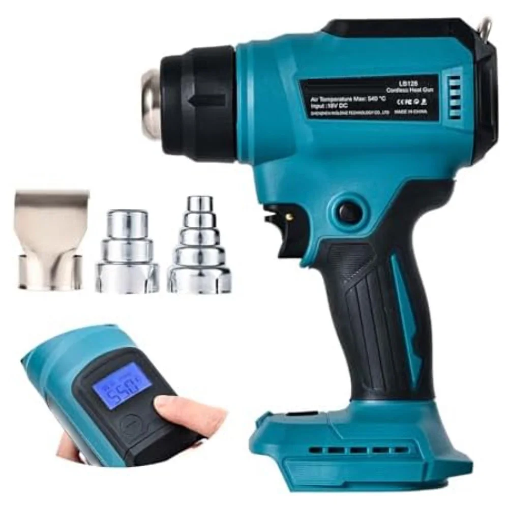 18v Battery Cordless Heat-Gun Shrink Wrapping Tool Adjustable Dual Temperature 752°F-1202°F Battery Heat Shrink-Gun Tools Kit
18v Battery Cordless Heat-Gun Shrink Wrapping Tool Adjustable Dual Temperature 752°F-1202°F Battery Heat Shrink-Gun Tools Kit