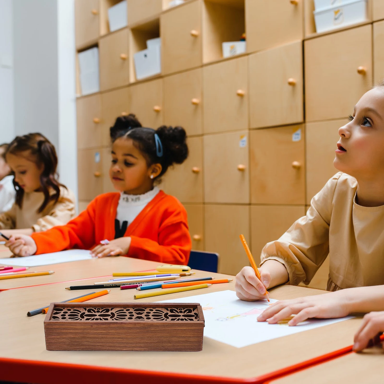 Wooden Pen Box Wear Resistant Hollow Container Multipurpose Pencil Case School Office Storage Box Gift Idea Stationery
Wooden Pen Box Wear Resistant Hollow Container Multipurpose Pencil Case School Office Storage Box Gift Idea Stationery
