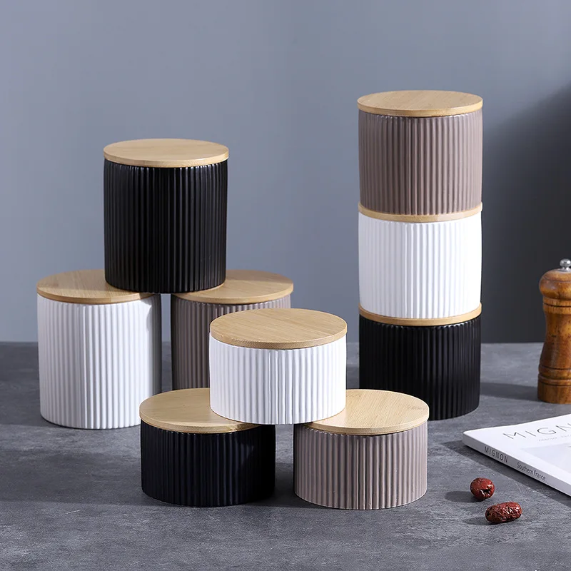 Nordic Ceramic Sealed Cans Kitchen Household Cereals Packaging Storage Cans Moisture-proof Tea Coffee Bean Honey Sealed Cans
Nordic Ceramic Sealed Cans Kitchen Household Cereals Packaging Storage Cans Moisture-proof Tea Coffee Bean Honey Sealed Cans
