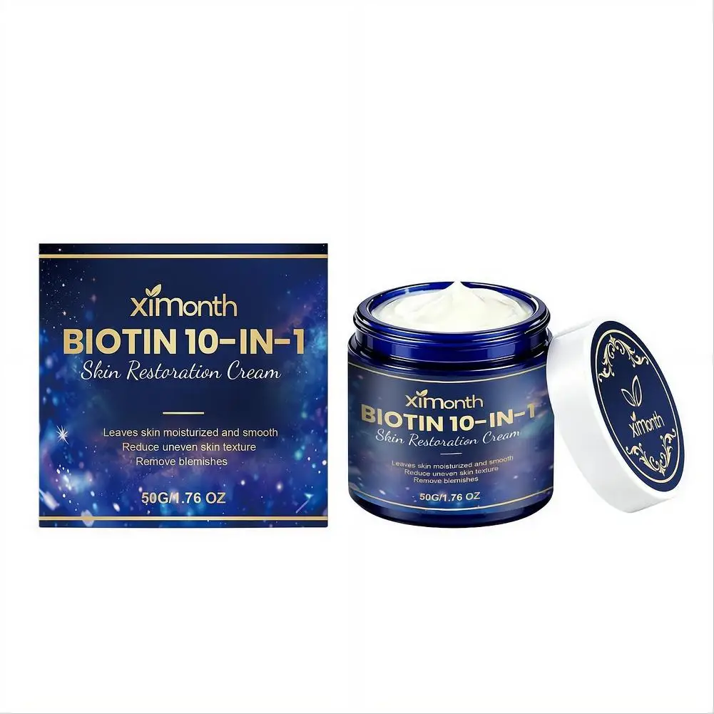 Biotin 10-In-1 Skin Restoration Cream Reduce Uneven Skin Texture Reduce Blemishes Moisturizing Smoothing for Glowing Skin
Biotin 10-In-1 Skin Restoration Cream Reduce Uneven Skin Texture Reduce Blemishes Moisturizing Smoothing for Glowing Skin