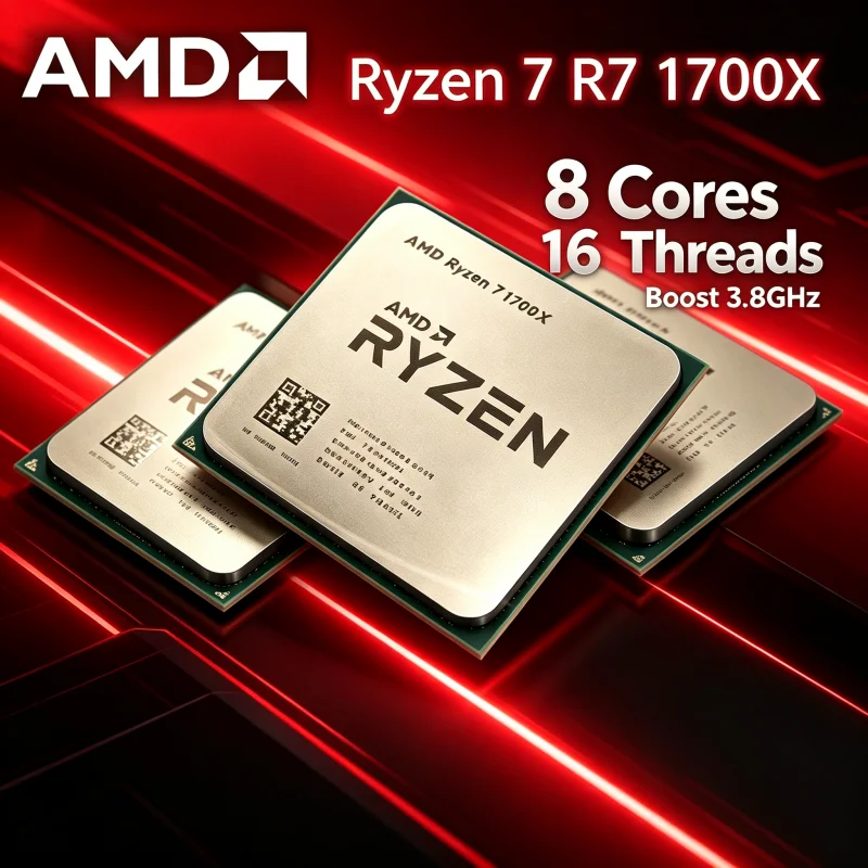 AMD Ryzen 7 1700X 3.4GHz 3.8GHz 8 Core 16 Thread 16MB L3 AM4 R7 1700X CPU Desktop 4K Ultra Gaming Processor Quick Send
AMD Ryzen 7 1700X 3.4GHz 3.8GHz 8 Core 16 Thread 16MB L3 AM4 R7 1700X CPU Desktop 4K Ultra Gaming Processor Quick Send