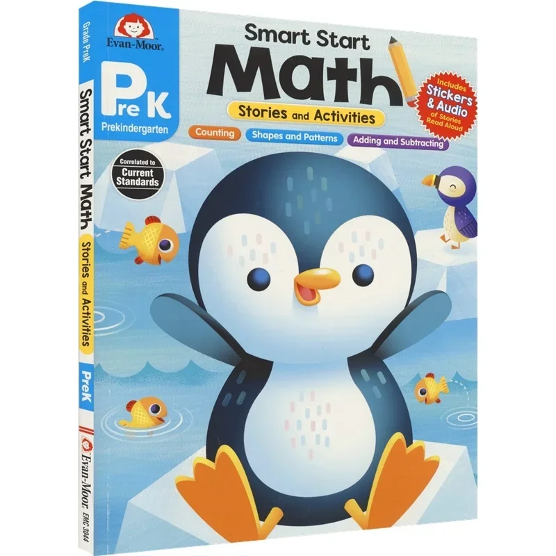 Evan-Moor Smart Start Math, рабочая тетрадь PreK, детские книги в возрасте 4, 5, 6, 7 английских книг 9781645141501
Evan-Moor Smart Start Math, рабочая тетрадь PreK, детские книги в возрасте 4, 5, 6, 7 английских книг 9781645141501