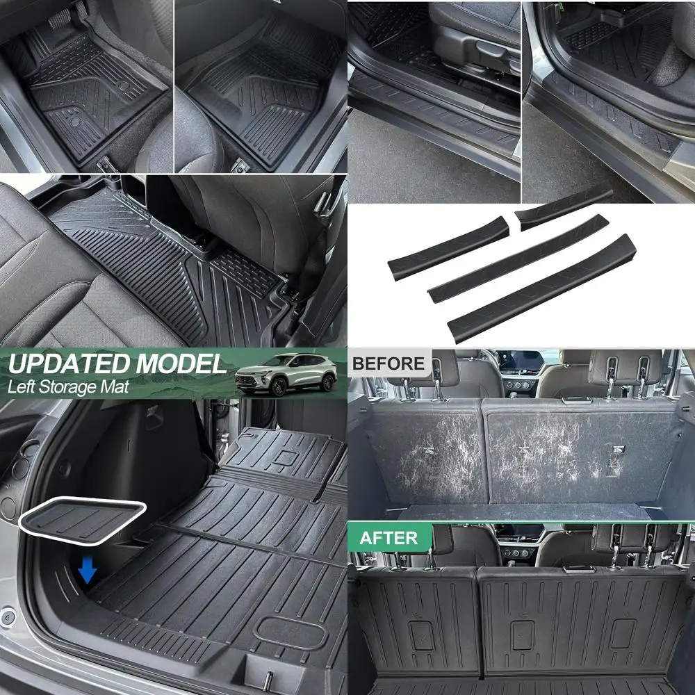 Коврики для Chevy Trax/Buick Envista 2024 2025 2026 г., всепогодная подкладка для багажа с ковриком на спинку, левый коврик для хранения для Chevrole
Коврики для Chevy Trax/Buick Envista 2024 2025 2026 г., всепогодная подкладка для багажа с ковриком на спинку, левый коврик для хранения для Chevrole