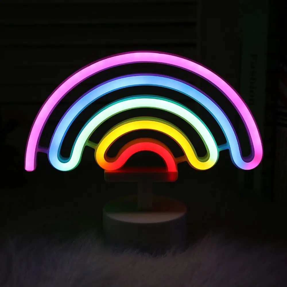 Colorful LED Neon Sign Nightlight 3D Acrylic Battery USB Dual-use Desktop Rainbow Night Light Creative with Base LED Neon Lamp
Colorful LED Neon Sign Nightlight 3D Acrylic Battery USB Dual-use Desktop Rainbow Night Light Creative with Base LED Neon Lamp