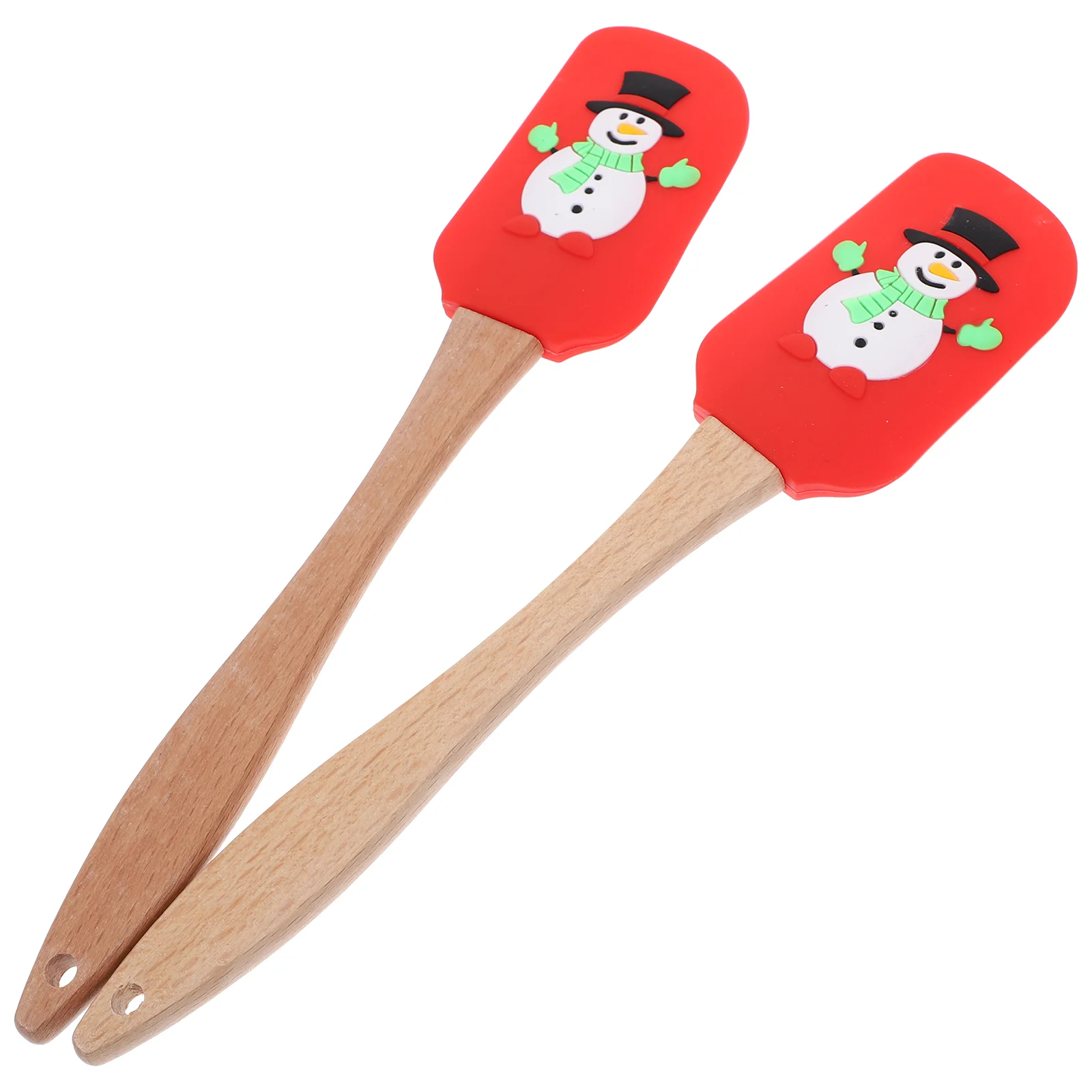 2 Pcs Major Silicone Butter Scraper Pancake Spatula Baking Silica Gel Christmas Spatulas
2 Pcs Major Silicone Butter Scraper Pancake Spatula Baking Silica Gel Christmas Spatulas