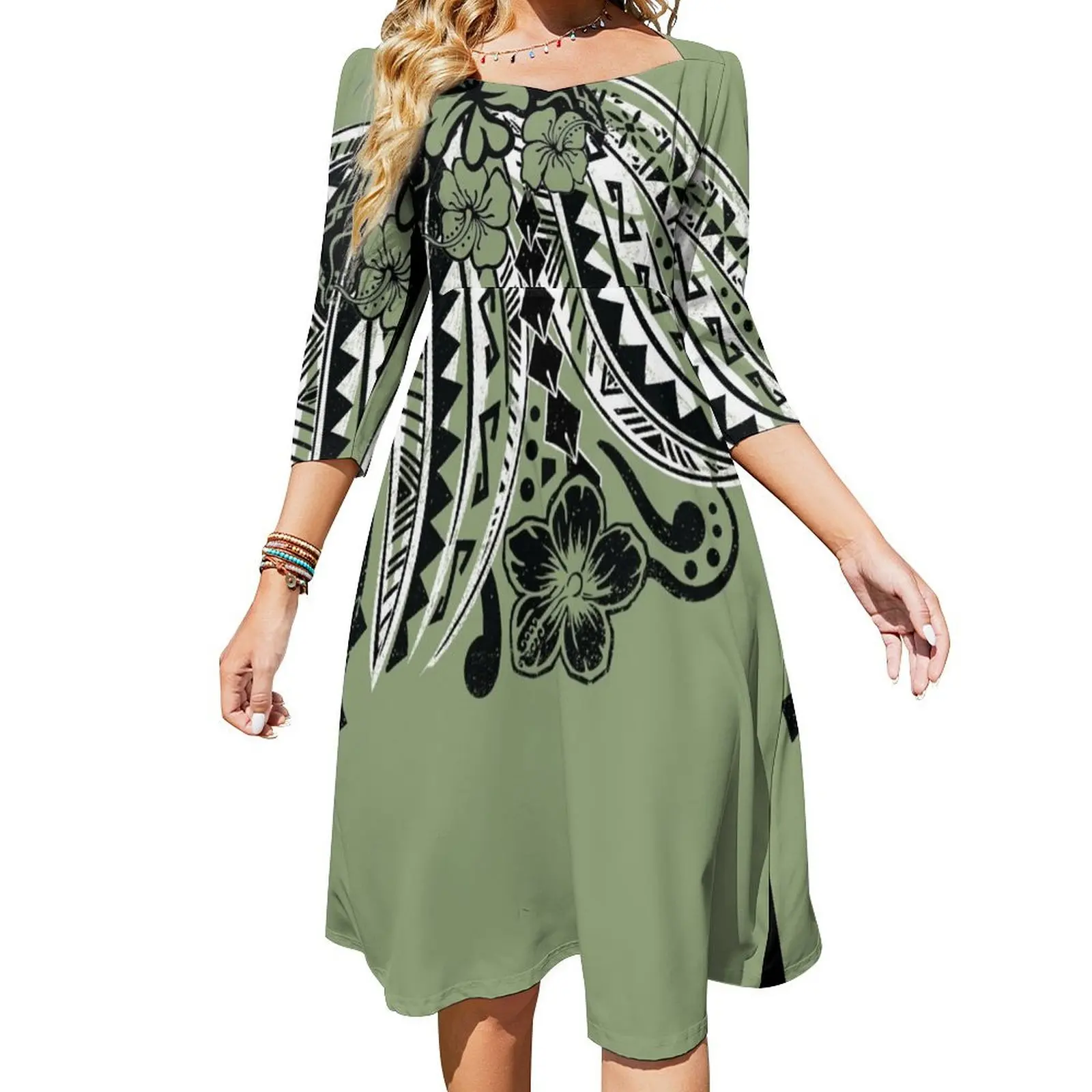 Polynesian Tribal Distressed Threads Flare Dress summer dresses bandage dress women's dresses luxury
Polynesian Tribal Distressed Threads Flare Dress summer dresses bandage dress women's dresses luxury
