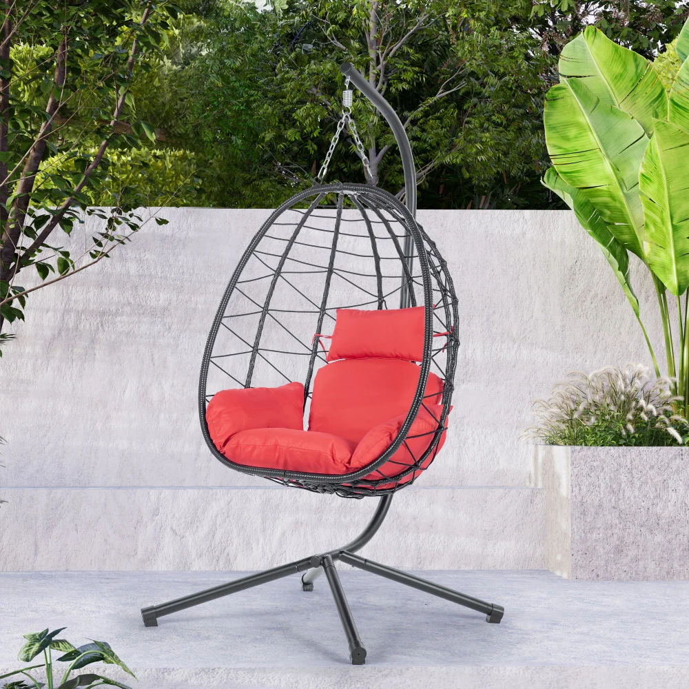 Outdoor Swing Chair, Hanging Basket Chair Hammock Chair with Stand for Living Room Balcony, Patio Wicker Hanging Egg Chair
Outdoor Swing Chair, Hanging Basket Chair Hammock Chair with Stand for Living Room Balcony, Patio Wicker Hanging Egg Chair