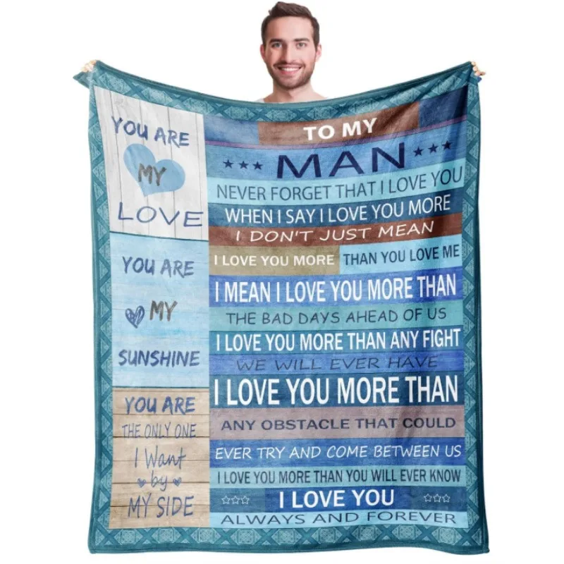 Одеяло для моего человека, романтический подарок парню или мужу, подходит для Дня святого Валентина, дня рождения, юбилея, свадьбы.
Одеяло для моего человека, романтический подарок парню или мужу, подходит для Дня святого Валентина, дня рождения, юбилея, свадьбы.