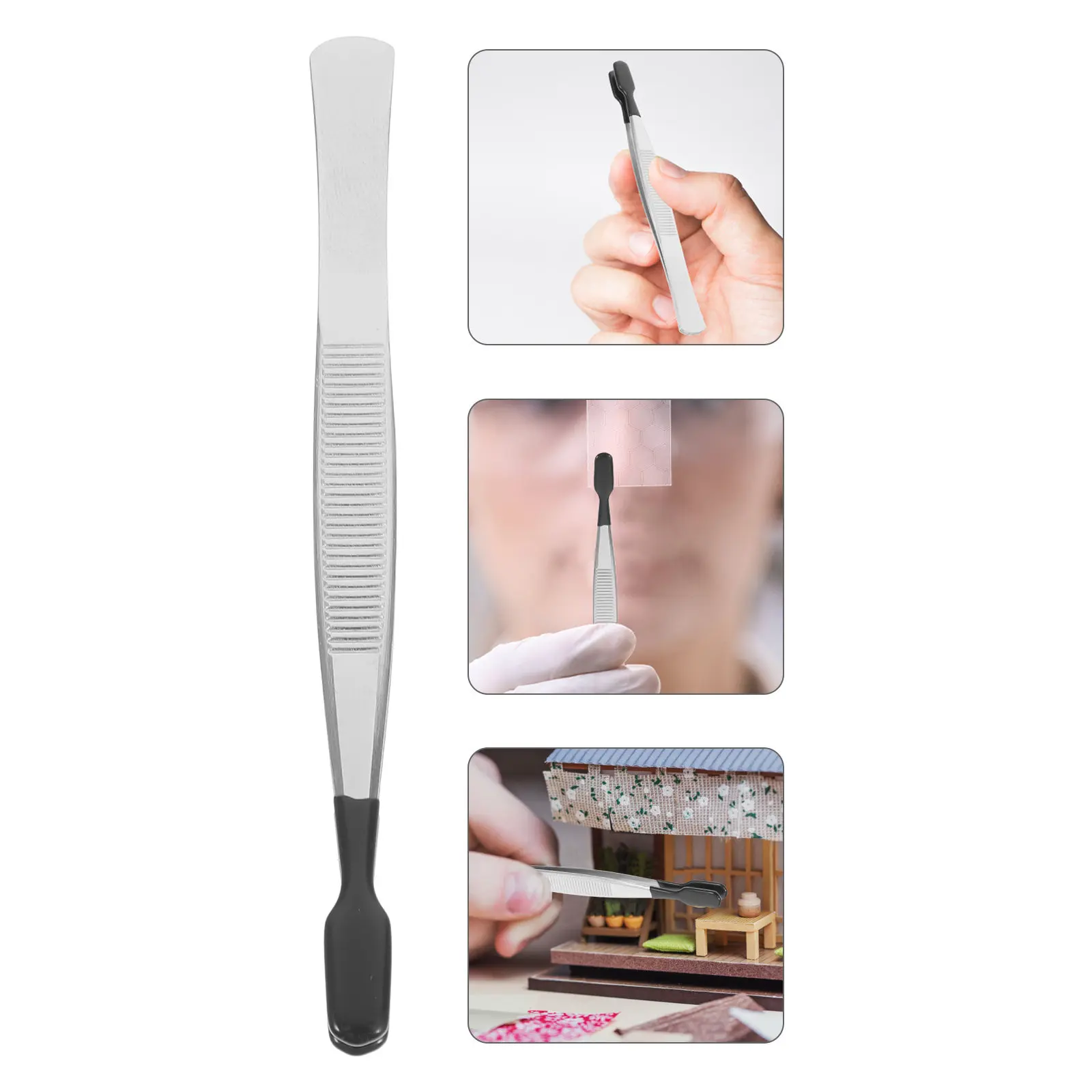 Flat Head Tweezers Rubber Grip Stainless Steel Precision Jewelry Bead Craft Stamp Collecting Tool Tweezers Stainless Steel
Flat Head Tweezers Rubber Grip Stainless Steel Precision Jewelry Bead Craft Stamp Collecting Tool Tweezers Stainless Steel