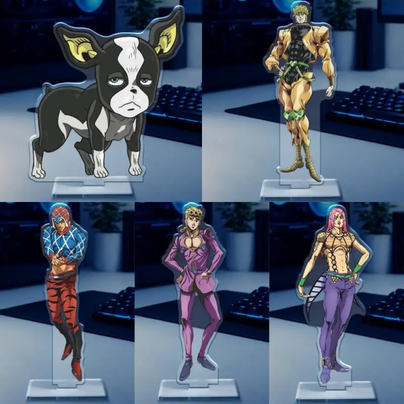 15Cm Acrylic Standing Plates for Steel Ball Run Giorno Giovanna Diavolo Guido Mista Dio Iggy Humanoid Desktop Ornament Toy Gift
15Cm Acrylic Standing Plates for Steel Ball Run Giorno Giovanna Diavolo Guido Mista Dio Iggy Humanoid Desktop Ornament Toy Gift