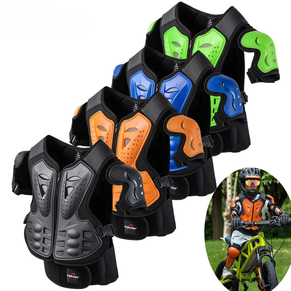 Kids Motorcycle Armor Jacket Protective Gear Set Elbow Knee Pads Back Waist Guard for Balance Bike Riding Skating Sports Safety
Kids Motorcycle Armor Jacket Protective Gear Set Elbow Knee Pads Back Waist Guard for Balance Bike Riding Skating Sports Safety