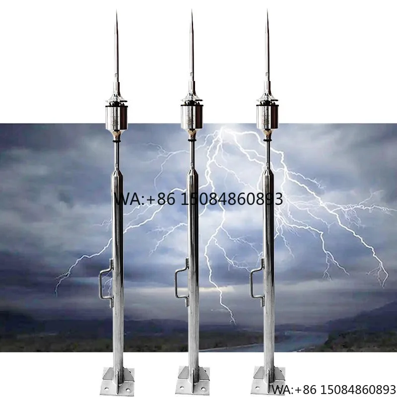 High Strength ESE Lightning Air Terminal Early Streamer Emission Lightning Arrester for Solar Power System & Grounding Protectio
High Strength ESE Lightning Air Terminal Early Streamer Emission Lightning Arrester for Solar Power System & Grounding Protectio