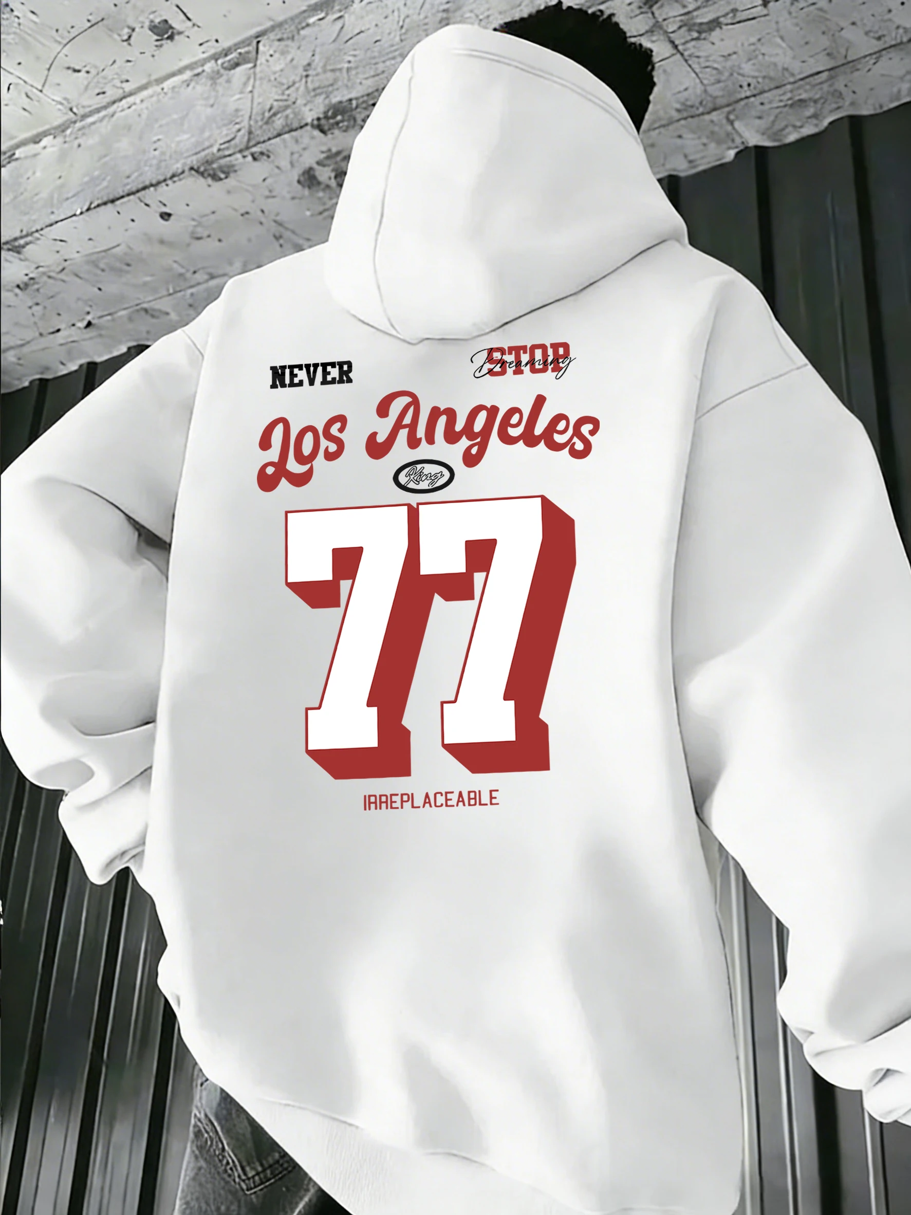 Мужская повседневная толстовка с принтом Los Angeles Never Stop Dreaming Number 77, удобная флисовая одежда для офиса и улицы, спортивный костюм с карманами
Мужская повседневная толстовка с принтом Los Angeles Never Stop Dreaming Number 77, удобная флисовая одежда для офиса и улицы, спортивный костюм с карманами