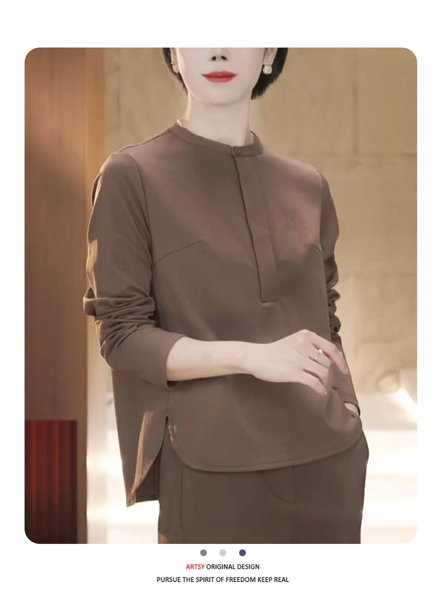 Faionable Long Sve футболка из чистого хлопка с базовым слоем Ele, универсальная простая осенняя новинка, женская повседневная одежда
Faionable Long Sve футболка из чистого хлопка с базовым слоем Ele, универсальная простая осенняя новинка, женская повседневная одежда