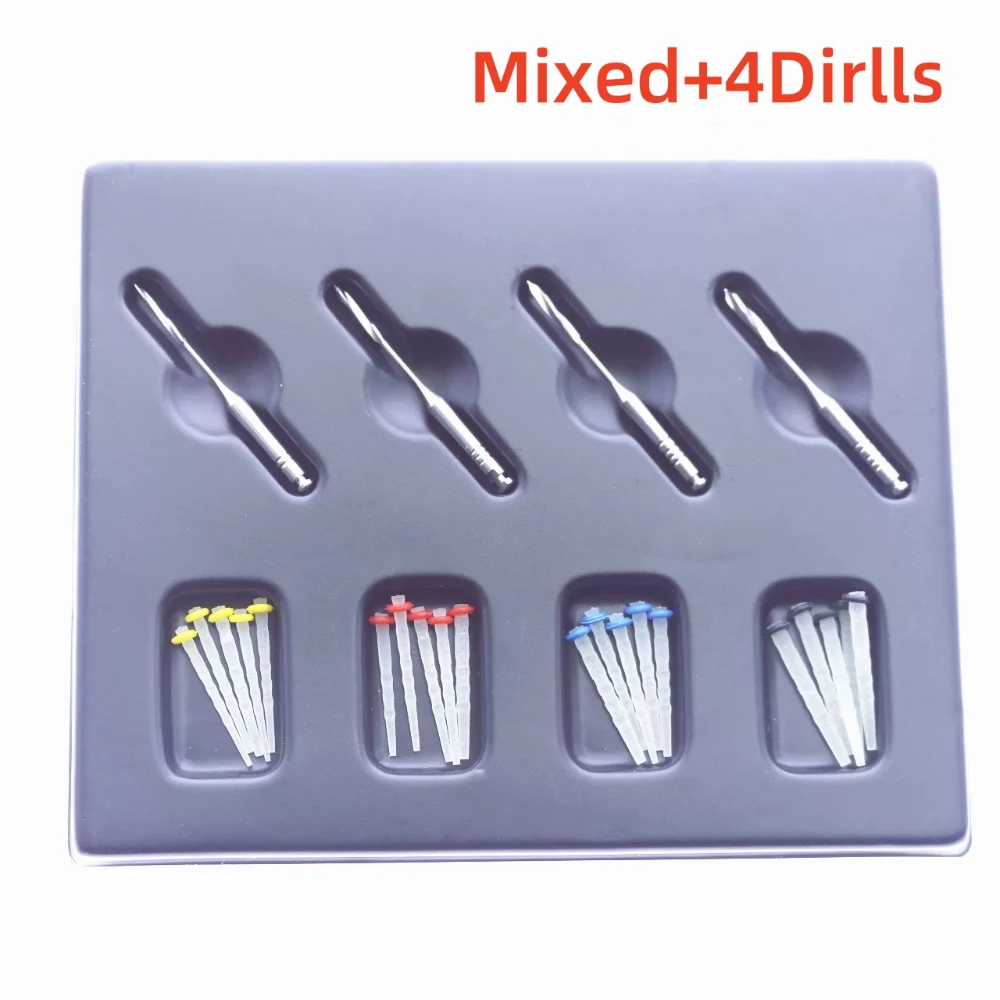 20Pcs/Boxs Dental Fibre Pile Drills Kit Dental Screw Thread Quartz Mixed Kit Glass Resin Root Canal Restorative Materials
20Pcs/Boxs Dental Fibre Pile Drills Kit Dental Screw Thread Quartz Mixed Kit Glass Resin Root Canal Restorative Materials