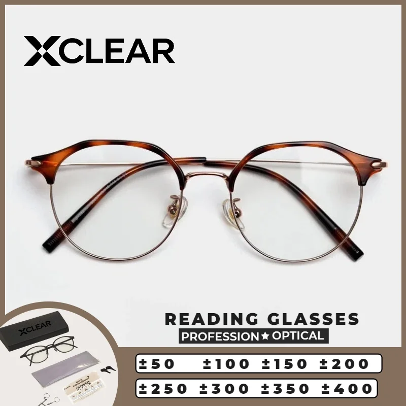 XCLEAR Eyebrow Frame Reading Glasses Vintage Currents Korea Style Anti Blue Ray HD Progressive Prescription Eyeglasses Classic
XCLEAR Eyebrow Frame Reading Glasses Vintage Currents Korea Style Anti Blue Ray HD Progressive Prescription Eyeglasses Classic