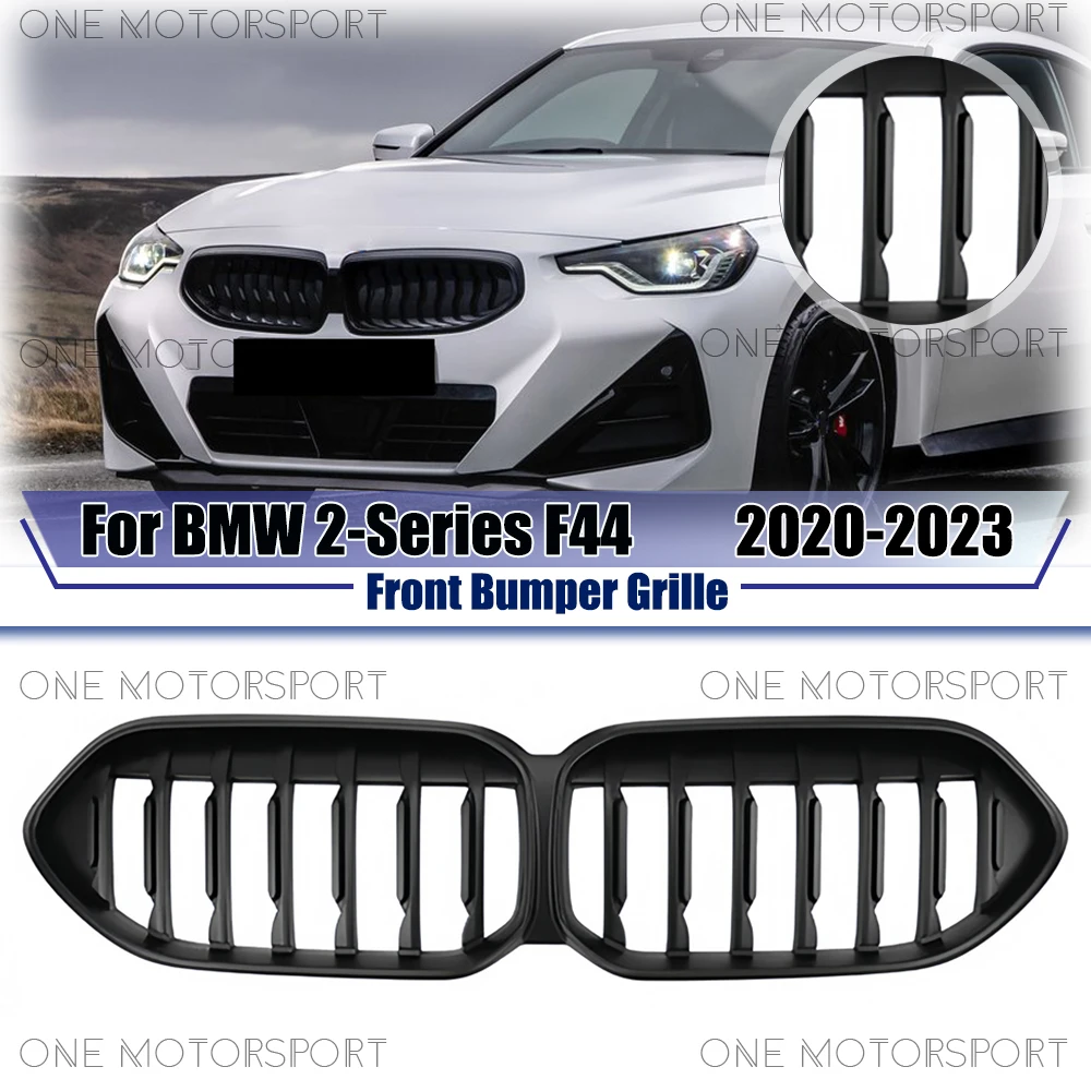Матовая черная решетка переднего бампера, однолинейный стиль, гоночная решетка, решетки бампера для BMW 2-Series F44 2020-2023
Матовая черная решетка переднего бампера, однолинейный стиль, гоночная решетка, решетки бампера для BMW 2-Series F44 2020-2023