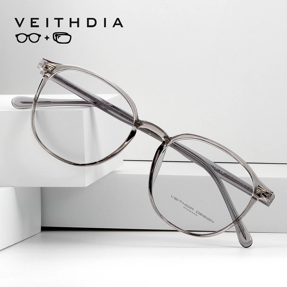 VEITHDIA Prescription Glasses Custom Photochromic Myopia Optical Eyewear Round Eyeglasses Frame V0738
VEITHDIA Prescription Glasses Custom Photochromic Myopia Optical Eyewear Round Eyeglasses Frame V0738