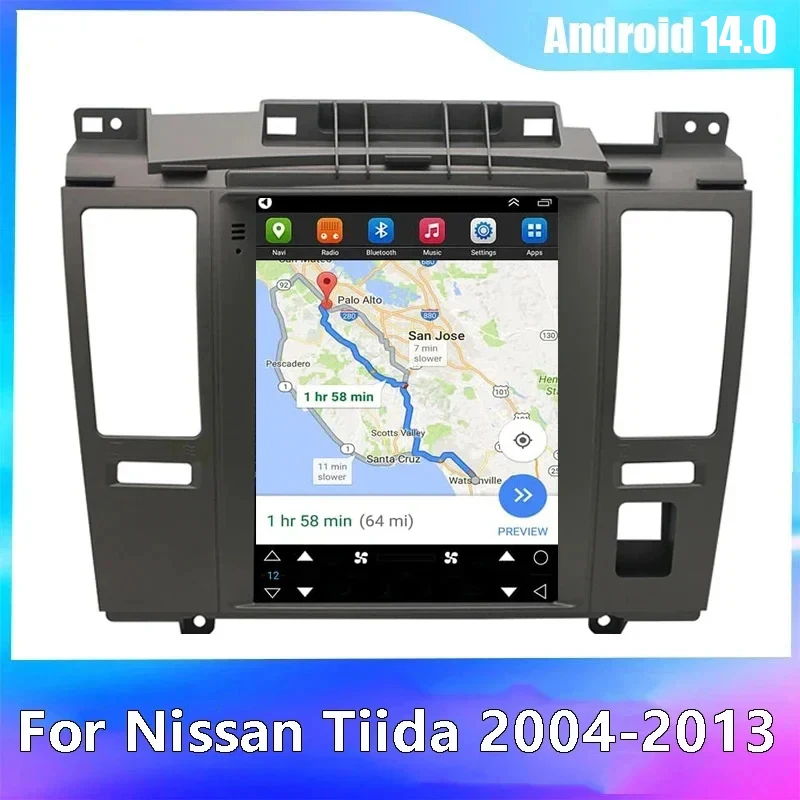 Android 14 For Nissan Tiida 2004-2012 2013 Tesla Type Multimedia Stereo Car Autoradio no DVD Player Navigation GPS Radio In Dash
Android 14 For Nissan Tiida 2004-2012 2013 Tesla Type Multimedia Stereo Car Autoradio no DVD Player Navigation GPS Radio In Dash