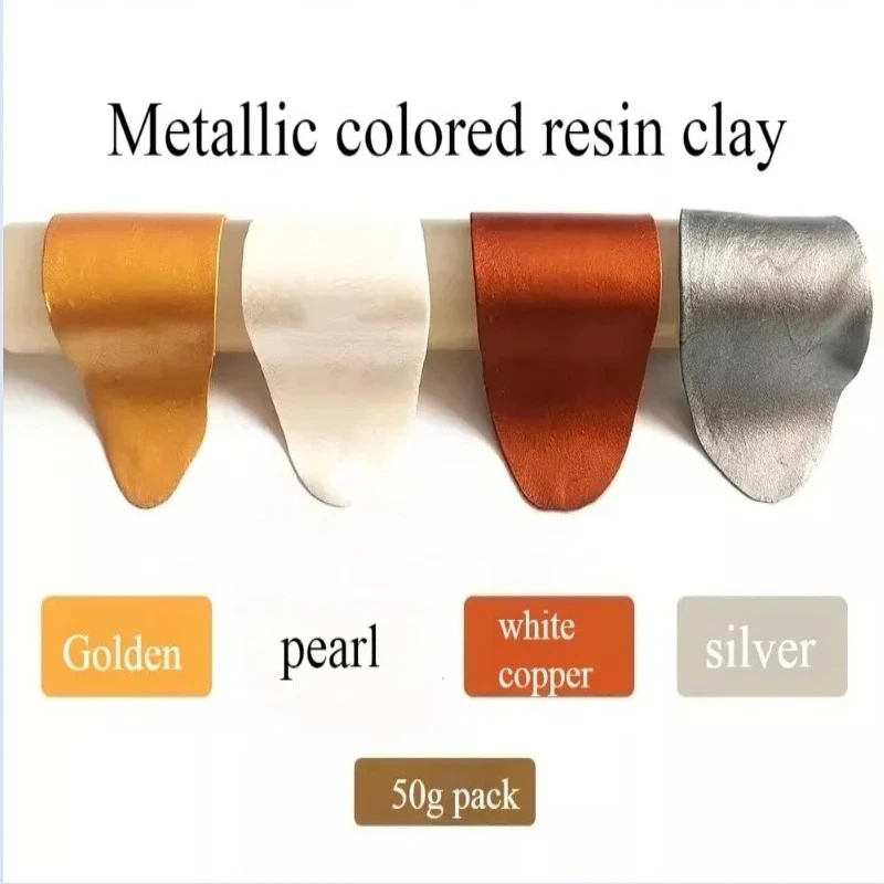 Pearlescent Metallic Polymer Clay 50g Gold Silver Bronze Colors Air Dry Modeling Clay For DIY Crafts Sculpting And Figure Making
Pearlescent Metallic Polymer Clay 50g Gold Silver Bronze Colors Air Dry Modeling Clay For DIY Crafts Sculpting And Figure Making