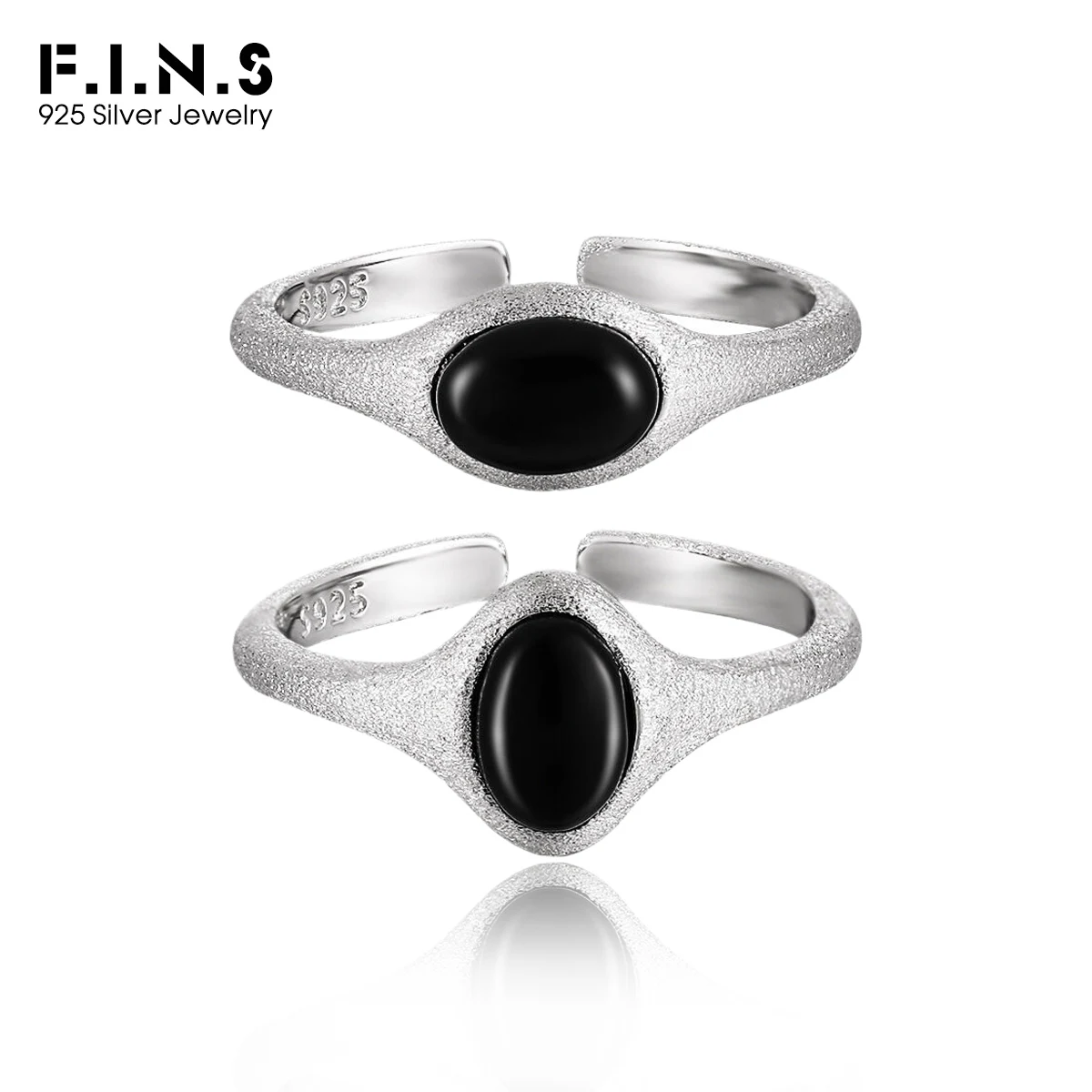F.I.N.S Original Matte Oval Black Agate S925 Sterling Silver Ring Trendy Brushed Open Geometric Minimalist Finger Fine Jewelry
F.I.N.S Original Matte Oval Black Agate S925 Sterling Silver Ring Trendy Brushed Open Geometric Minimalist Finger Fine Jewelry