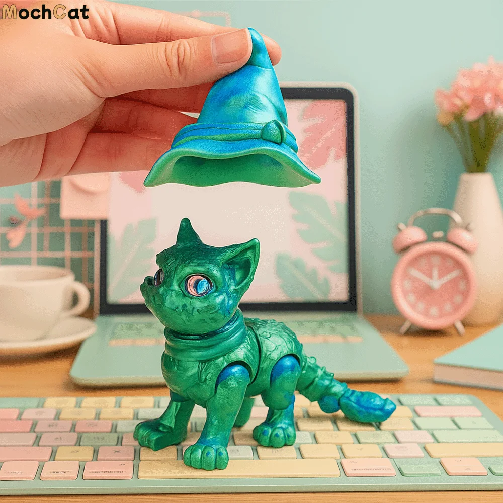 Big Eyes 3D Printed Cat Model Plastic Material Realistic Design Articulated Cats Doll Cute Style Creative Sculpture
Big Eyes 3D Printed Cat Model Plastic Material Realistic Design Articulated Cats Doll Cute Style Creative Sculpture