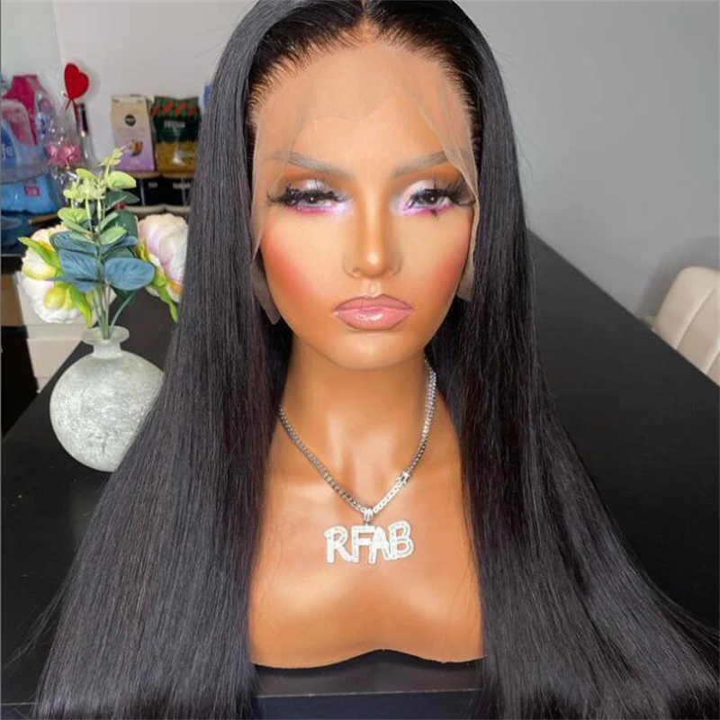 Long 180 Density 26 inch Deep Soft Glueless Black Straight 13*6 Lace Front Wigs For African Women Babyhair PrePlucked Daily
Long 180 Density 26 inch Deep Soft Glueless Black Straight 13*6 Lace Front Wigs For African Women Babyhair PrePlucked Daily