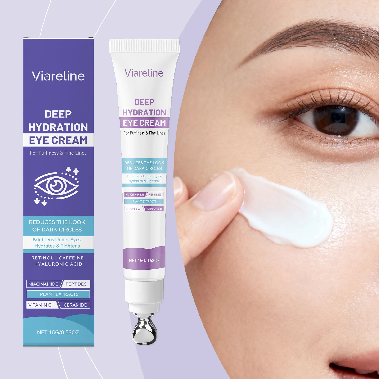 Retinol Eye Cream Massager Anti Wrinkle Anti Dark Circle Eye Bags Anti Aging Brighten Hyaluronic Acid caffeine Eye Skin Care 15g
Retinol Eye Cream Massager Anti Wrinkle Anti Dark Circle Eye Bags Anti Aging Brighten Hyaluronic Acid caffeine Eye Skin Care 15g