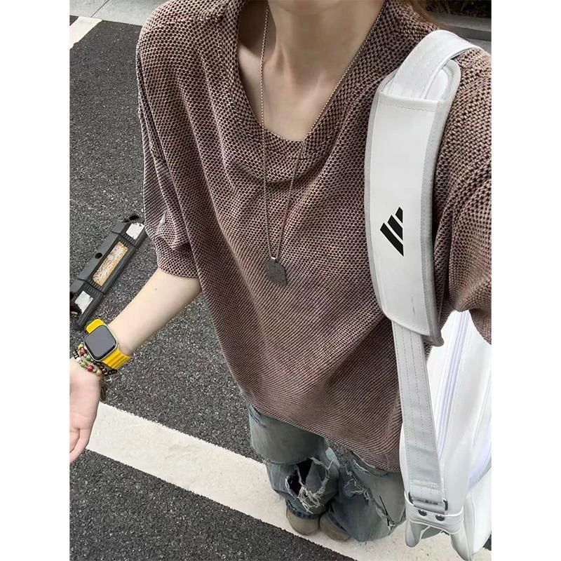 Vintage American Men Scale Mesh Textured T Shirt Summer Luxury Designer Loose Oversized Short Sleeve Casual Streetwear Top
Vintage American Men Scale Mesh Textured T Shirt Summer Luxury Designer Loose Oversized Short Sleeve Casual Streetwear Top