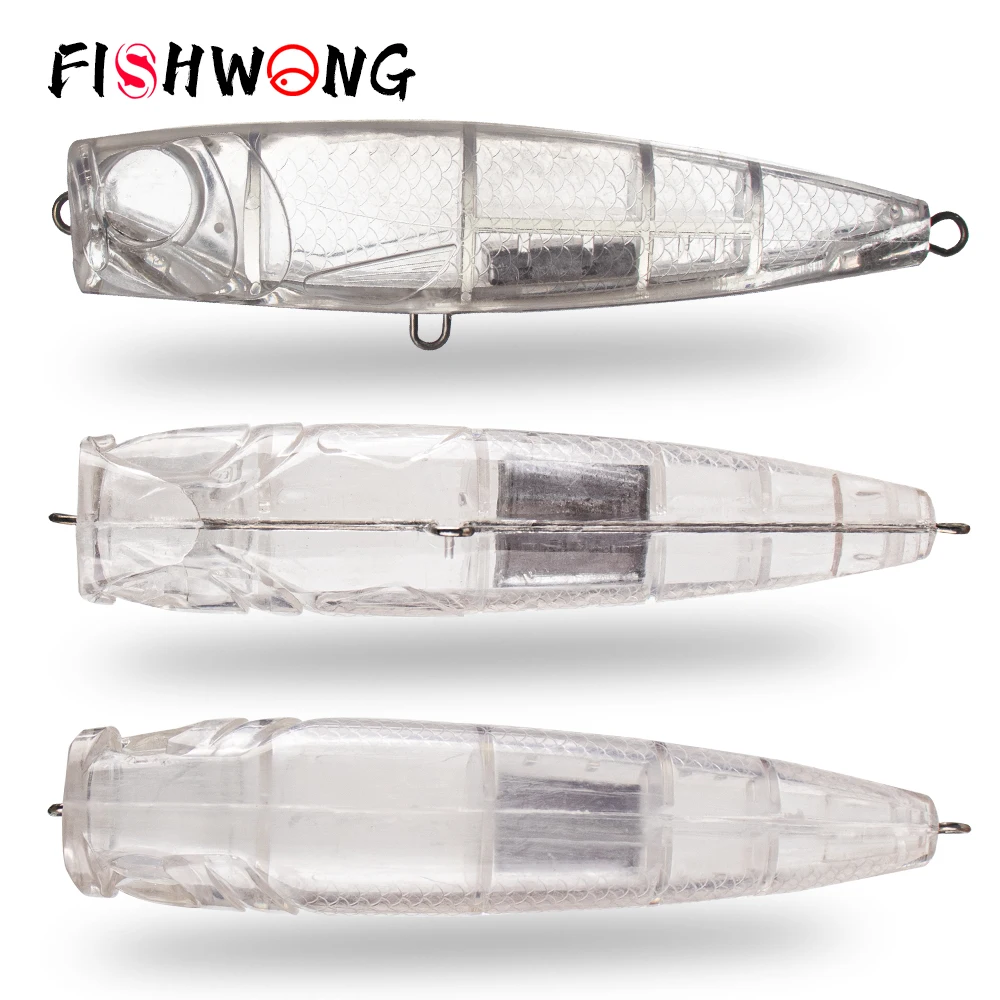 FISHWONG 10PCS / LOT Popper Blank Bait Unpainted Popper Blank Lure 13CM 53G Artificial Hard Bait Floating DIY Fishing Lure
FISHWONG 10PCS / LOT Popper Blank Bait Unpainted Popper Blank Lure 13CM 53G Artificial Hard Bait Floating DIY Fishing Lure