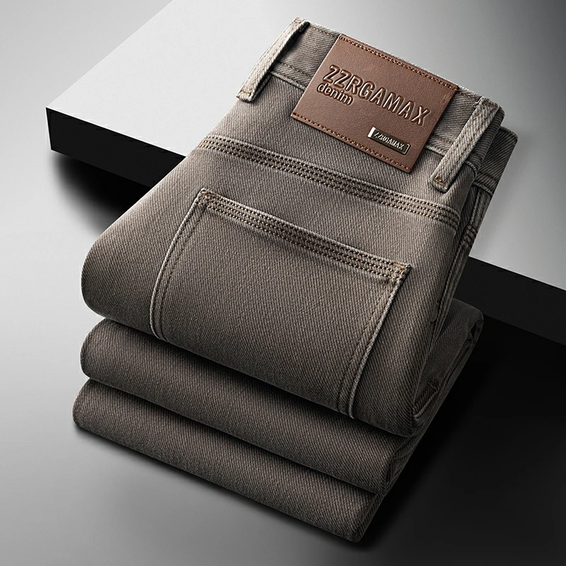 Новые мужские повседневные джинсы с высокой талией, облегающие, осенне-зимние, новые, стильные, универсальные, удобные, модные, синие джинсовые брюки
Новые мужские повседневные джинсы с высокой талией, облегающие, осенне-зимние, новые, стильные, универсальные, удобные, модные, синие джинсовые брюки