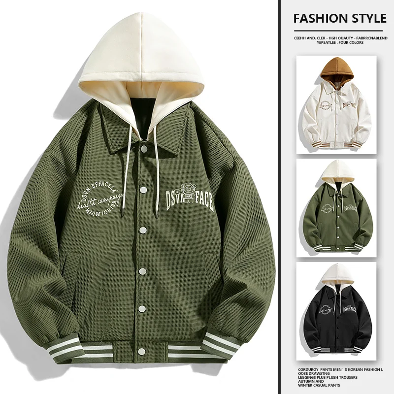 2024Spring Jackets Vintage Windbreaker High Quality Men's Printing Lapel Hooded Button Coat Fashion Outerwear Men Clothing
2024Spring Jackets Vintage Windbreaker High Quality Men's Printing Lapel Hooded Button Coat Fashion Outerwear Men Clothing