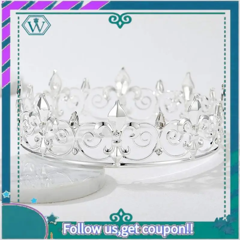 Premium 4X Royal King Crown For Men - Metal Prince Crowns And Tiaras, Full Round Birthday Party Hats(Silver)
Premium 4X Royal King Crown For Men - Metal Prince Crowns And Tiaras, Full Round Birthday Party Hats(Silver)