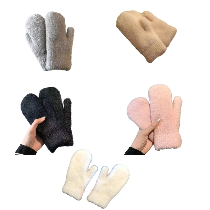 Q0KE Faux Furs Mittens Winter Gloves for Women Thick Cotton Lined Warm Winter Gloves for Women Girl Birthday Christmas Gift
Q0KE Faux Furs Mittens Winter Gloves for Women Thick Cotton Lined Warm Winter Gloves for Women Girl Birthday Christmas Gift