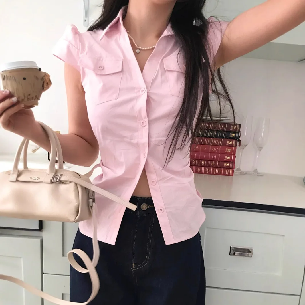 Zeyla розовая блузка женская с завязками на талии и карманами, укороченный кардиган, чистый стиль, облегающий топ, наряд для свидания
Zeyla розовая блузка женская с завязками на талии и карманами, укороченный кардиган, чистый стиль, облегающий топ, наряд для свидания