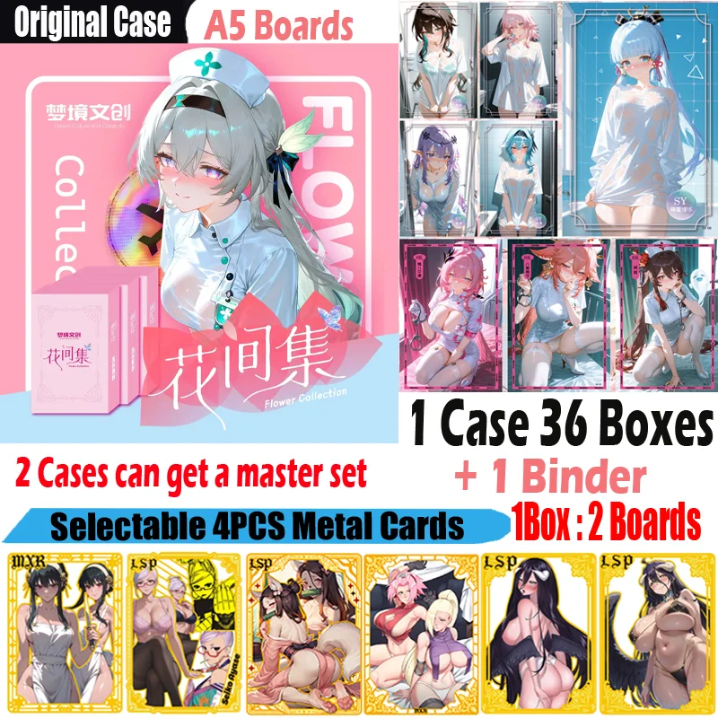" Flower Collection" New A5 Size Board Waifu Hobby Collection Card Genshin CCG Card Spicy Girls Doujin Toys Board Gifts
" Flower Collection" New A5 Size Board Waifu Hobby Collection Card Genshin CCG Card Spicy Girls Doujin Toys Board Gifts