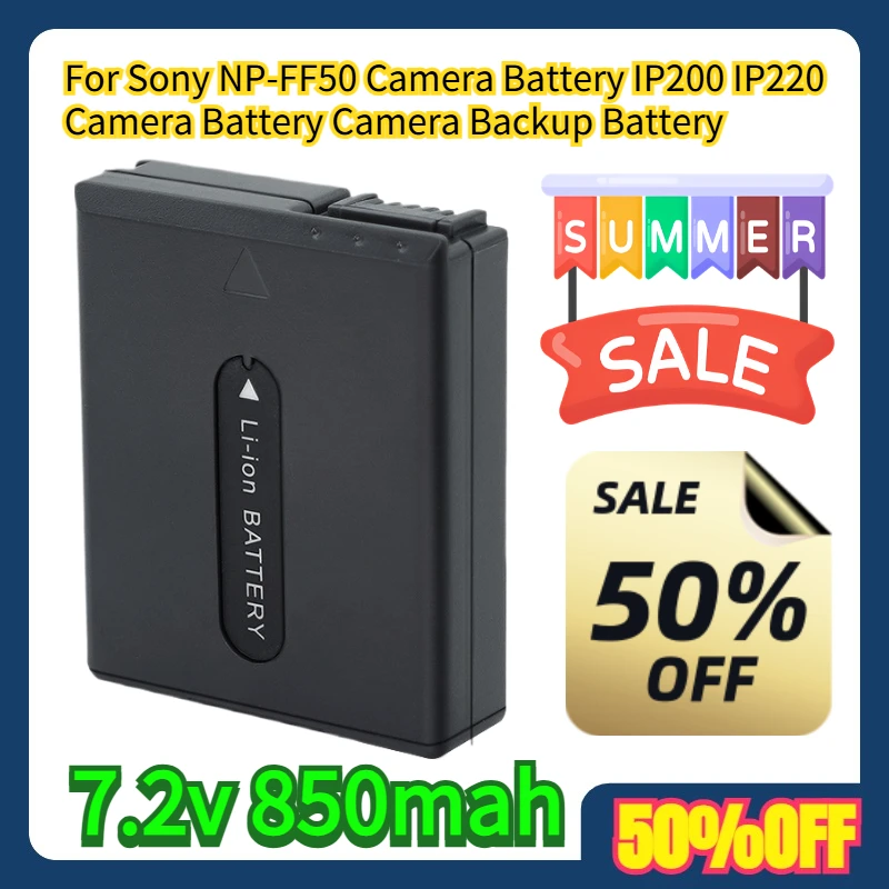 For Sony NP-FF50 Camera Battery IP200 IP220 Camera Battery Camera Backup Battery 7.2v 850mah
For Sony NP-FF50 Camera Battery IP200 IP220 Camera Battery Camera Backup Battery 7.2v 850mah