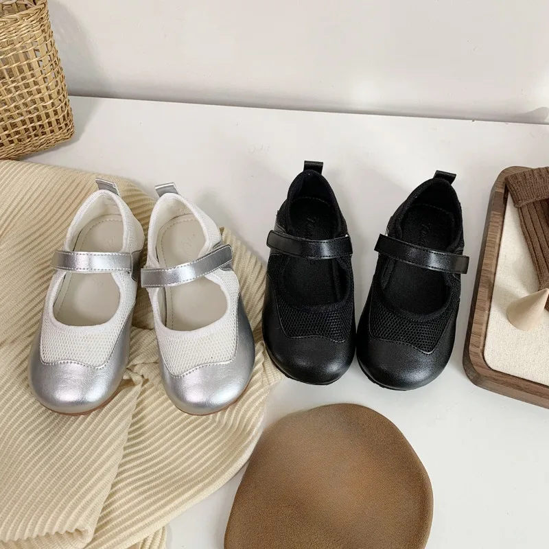 Children's Sports Shoes Spring/summer Shallow Mouth Girls' Mesh Breathable Small Leather Spliced Fashion Trend Princess Shoe
Children's Sports Shoes Spring/summer Shallow Mouth Girls' Mesh Breathable Small Leather Spliced Fashion Trend Princess Shoe