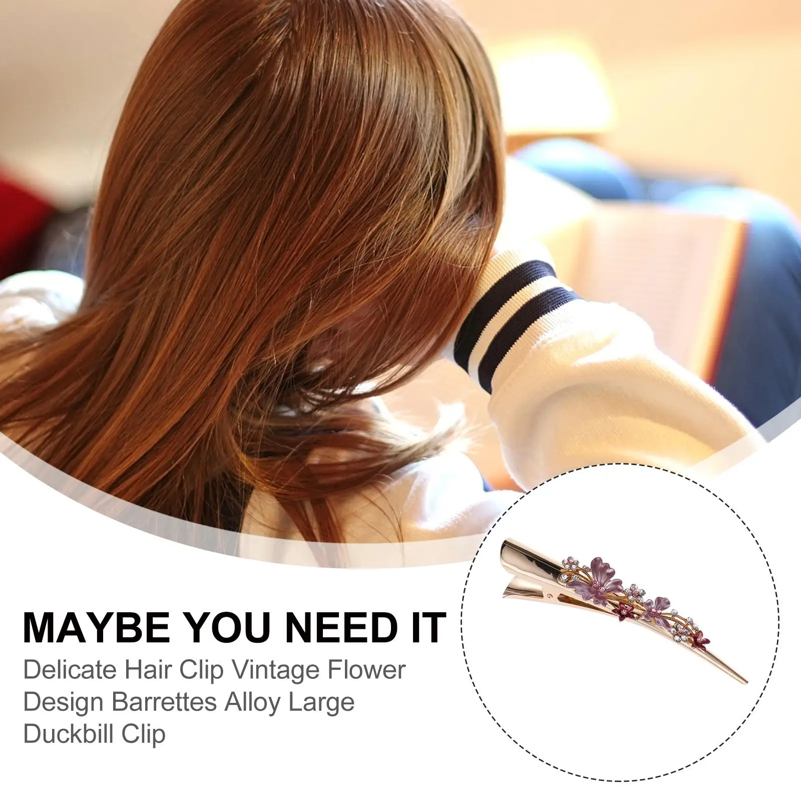 Large Duckbill Hair Clip Metal Flower Alloy Bridal Hair Accessories Barrette for Party Festival Travel Daily Life Decor
Large Duckbill Hair Clip Metal Flower Alloy Bridal Hair Accessories Barrette for Party Festival Travel Daily Life Decor