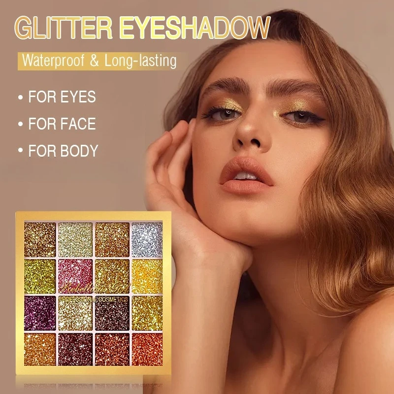 Sixteen-color eyeshadow disc glitter makeup stage makeup pearlescent large sequins lasting waterproof to improve complexion
Sixteen-color eyeshadow disc glitter makeup stage makeup pearlescent large sequins lasting waterproof to improve complexion