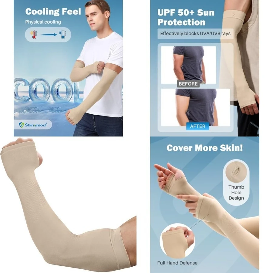Arm Sleeves for Men Women UV Sun Protection Compression Arm Warmer Tattoo Cover Up, Sports Golf Cooling Sleeves,1 Pair_beige_new
Arm Sleeves for Men Women UV Sun Protection Compression Arm Warmer Tattoo Cover Up, Sports Golf Cooling Sleeves,1 Pair_beige_new