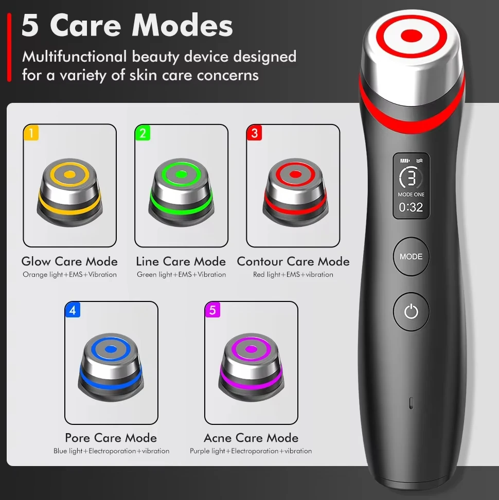 Hotsales 6 in 1 New Design Beauty Device Face and Neck Liftings Massages Hot &cold EMS Facial Massage
Hotsales 6 in 1 New Design Beauty Device Face and Neck Liftings Massages Hot &cold EMS Facial Massage