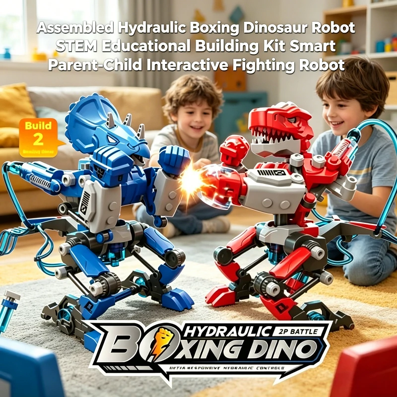 Hydraulic Boxing Dinosaur Robot DIYAssembly BuildingKitSTEM Educational Parent-Child Interactive Fighting Robot Toy for Children
Hydraulic Boxing Dinosaur Robot DIYAssembly BuildingKitSTEM Educational Parent-Child Interactive Fighting Robot Toy for Children