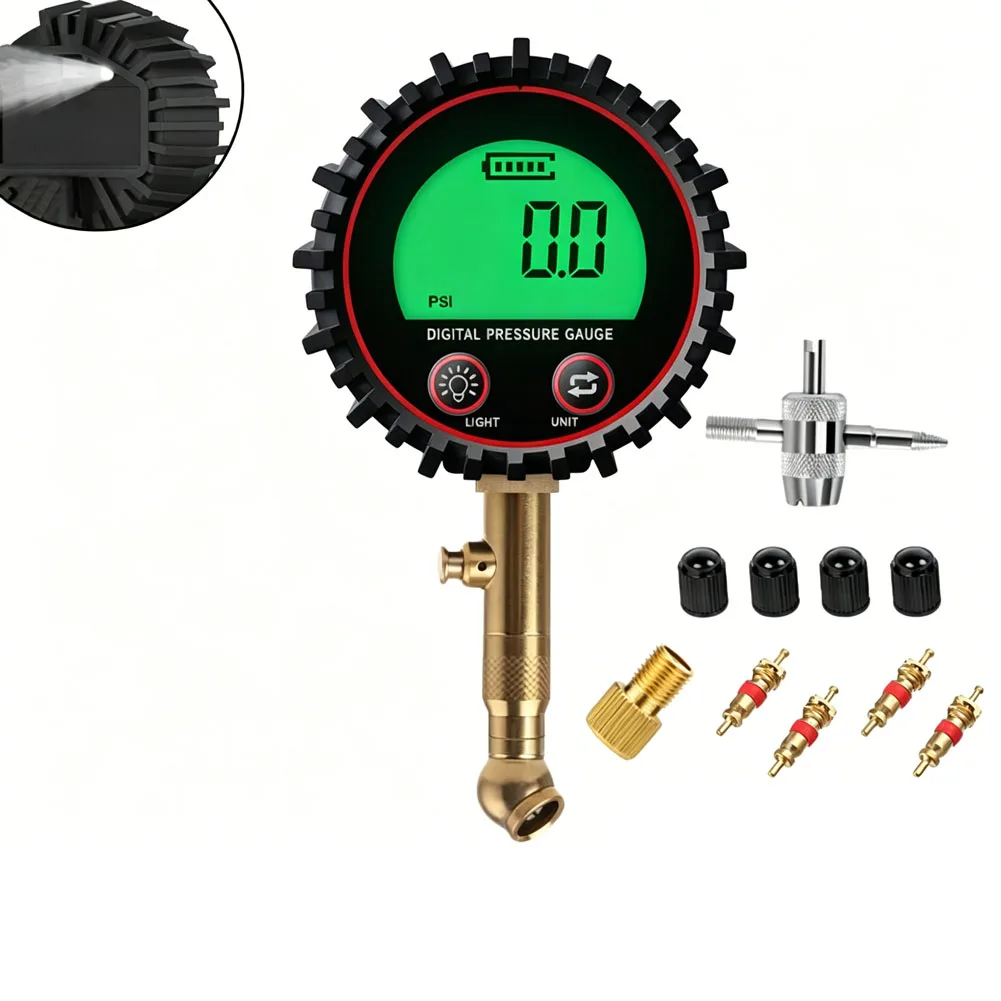 Цифровой манометр для низких давлений от 5 до 60 PSI с соединением NPT 1/4 дюйма, резиновой защитой и автоматическим отключением питания
Цифровой манометр для низких давлений от 5 до 60 PSI с соединением NPT 1/4 дюйма, резиновой защитой и автоматическим отключением питания