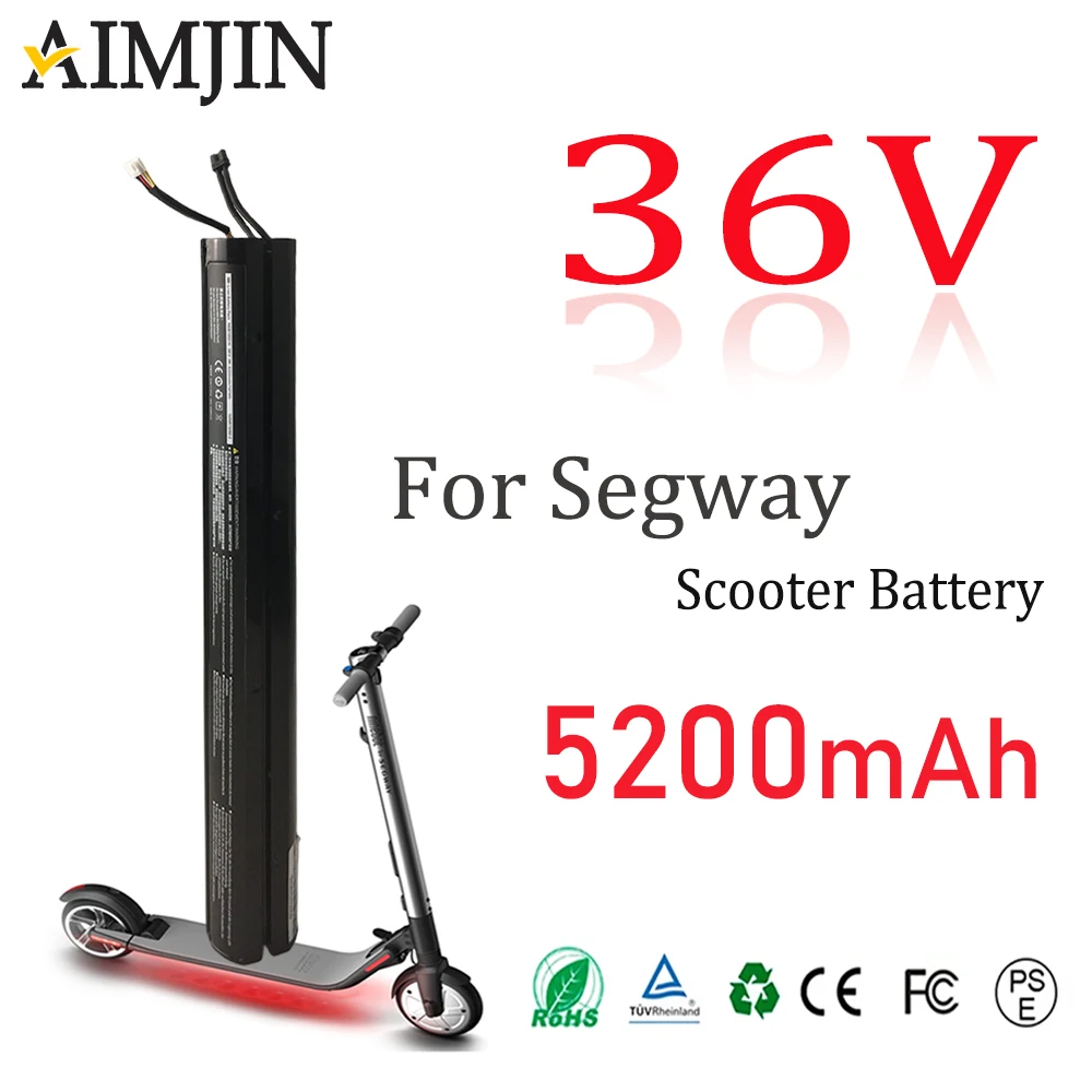 36V 100% Original Battery 5200mAH High capacity , Suitable For Replacing Ninebot Segway ES1 ES2 ES4 Series Battery
36V 100% Original Battery 5200mAH High capacity , Suitable For Replacing Ninebot Segway ES1 ES2 ES4 Series Battery