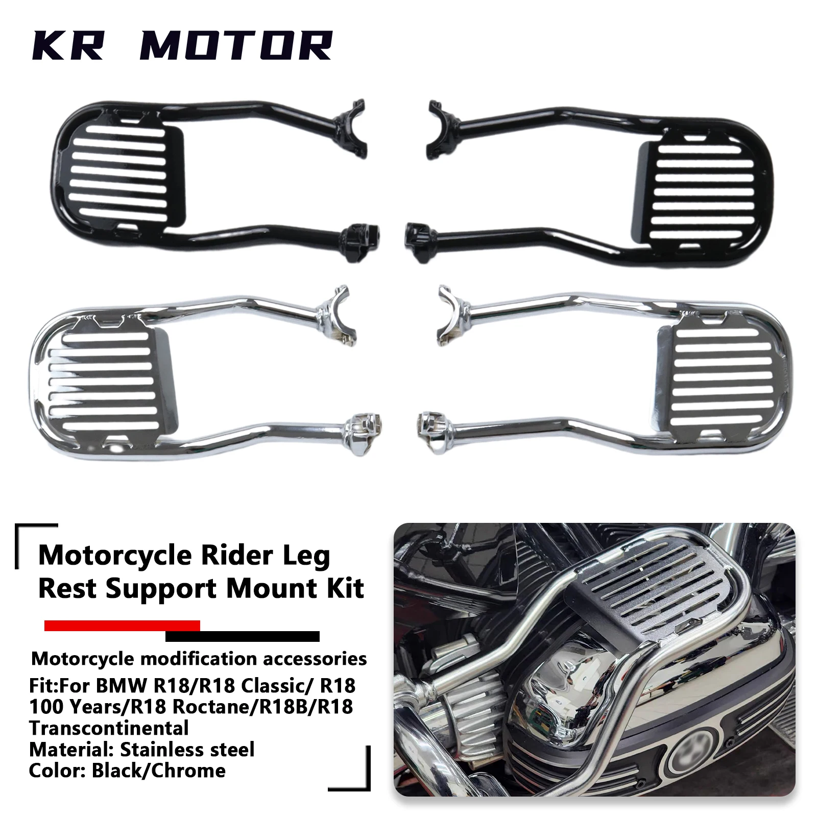 Подставка для ног мотоциклиста, подходит для BMW R 18 Classic 100 лет R18B R18 B/Roctane/Transcontinental 2020-2024, комплект креплений для поддержки ног
Подставка для ног мотоциклиста, подходит для BMW R 18 Classic 100 лет R18B R18 B/Roctane/Transcontinental 2020-2024, комплект креплений для поддержки ног